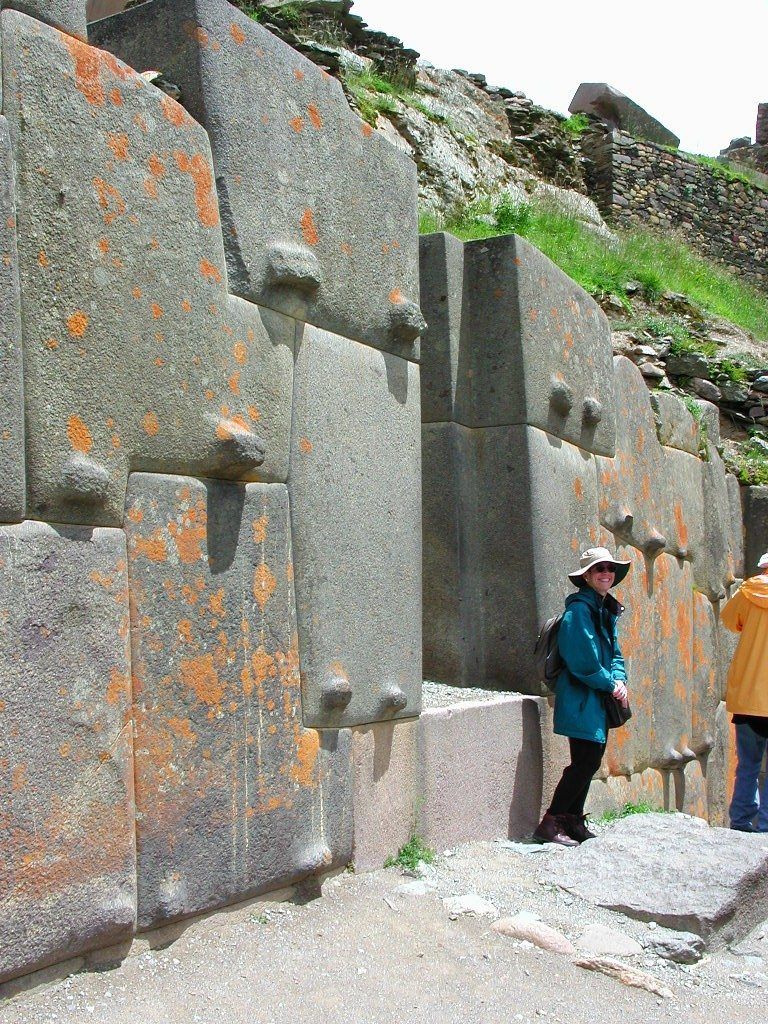 Antigo Sistema Aqueduto Ollantaytambo Peru Imagem de Stock