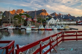 Hamnoya of Reine in Moskenes Nordland Norway