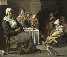 Louis or Antoine Le Nain   Peasant Interior